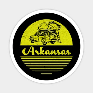 Retro Vintage  Arkansas Vacation Magnet